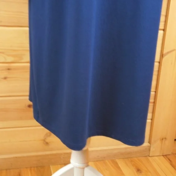 Eileen Fisher Deep Blue Midi Dress Size Small - Picture 3 of 10